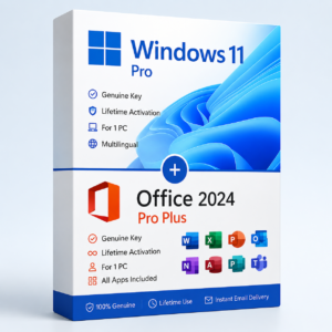 Windows 11 Pro + Office 2024 Pro Plus Key (For 1 PC)