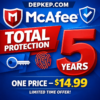 McAfee- Total -Protection 2026 1 device 5 Years